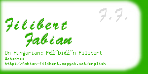 filibert fabian business card